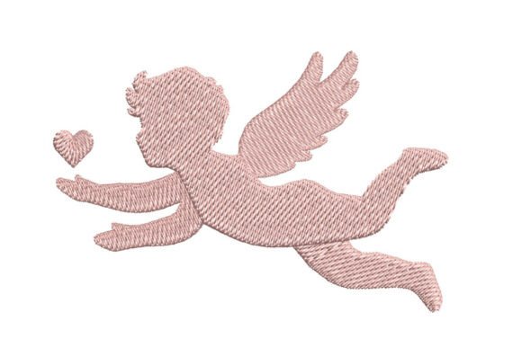 Download Graceful Flying Cupid Silhouette - Premium Resources