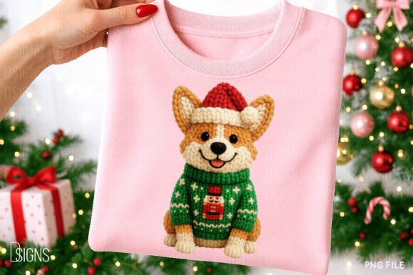 Download Crochet Yarn Christmas Dog Conji Png - Premium Resources