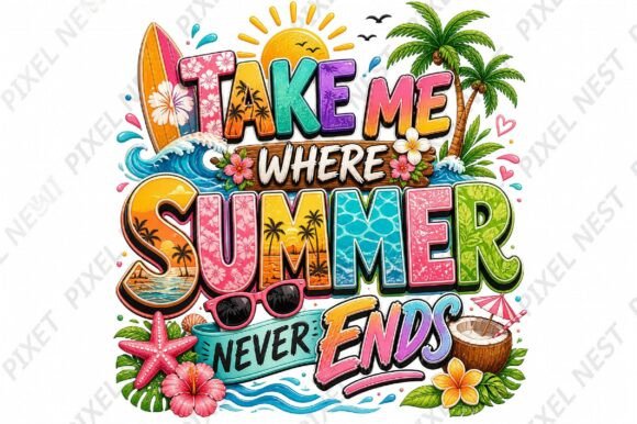 Download Summer Faux Embroidery PNG Bundle - Faux embroidery Collection
