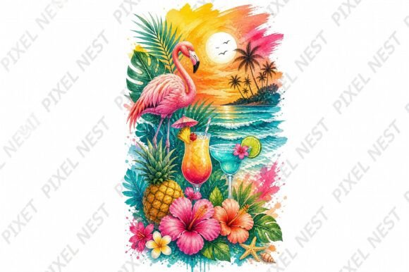 Download Summer Faux Embroidery PNG Bundle - Faux embroidery Collection