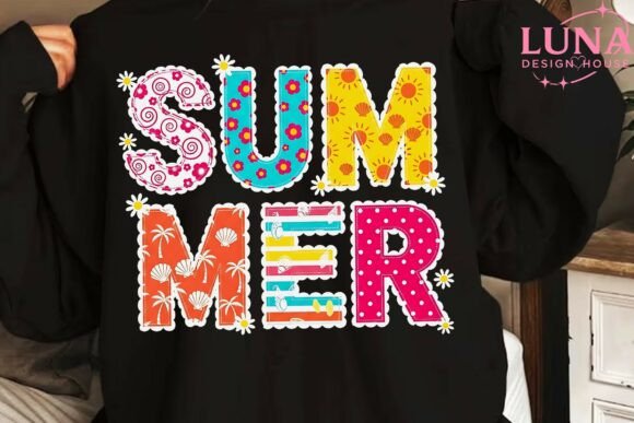 Download Summer Faux Embroidery Letters PNG - Faux embroidery Collection